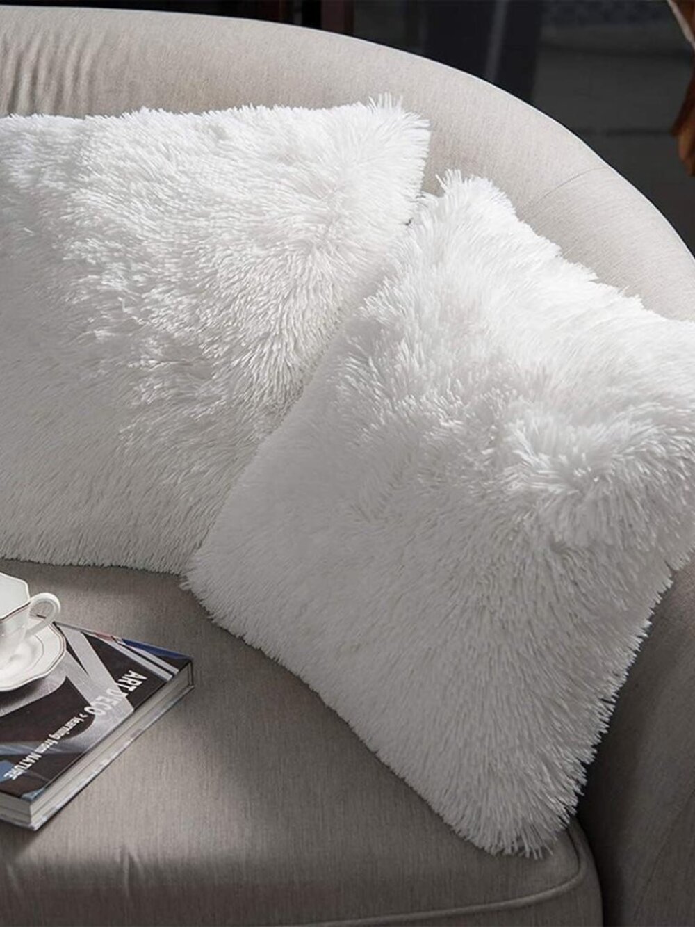 Luxury Soft Faux Fur Fleece Cushion Cover Pillowcase Spring Decorative Throw Pil